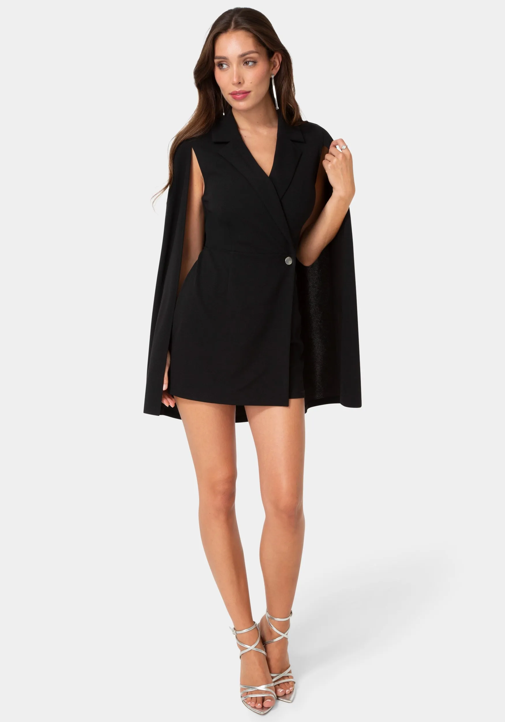 Cape Blazer Jumpsuit sold by Bebe