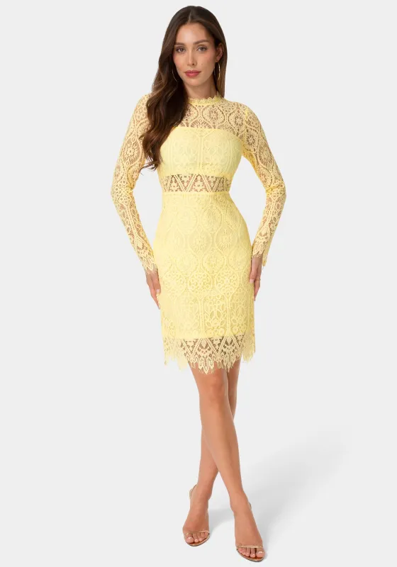 Bandeau Scallop Lace Pencil Dress made by Jump
