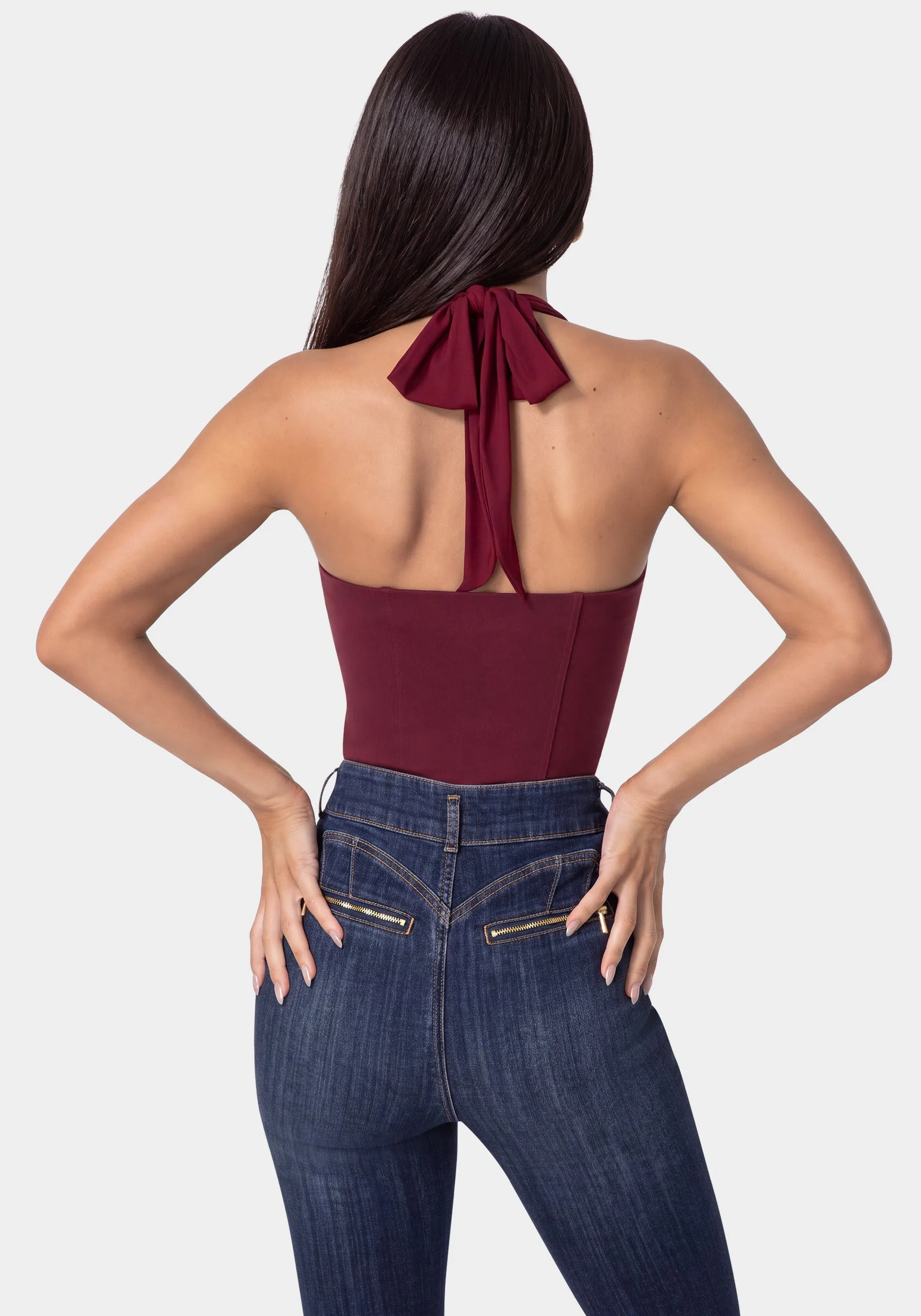 Stretch Halter Top sold by Bebe product image thumbnail 2