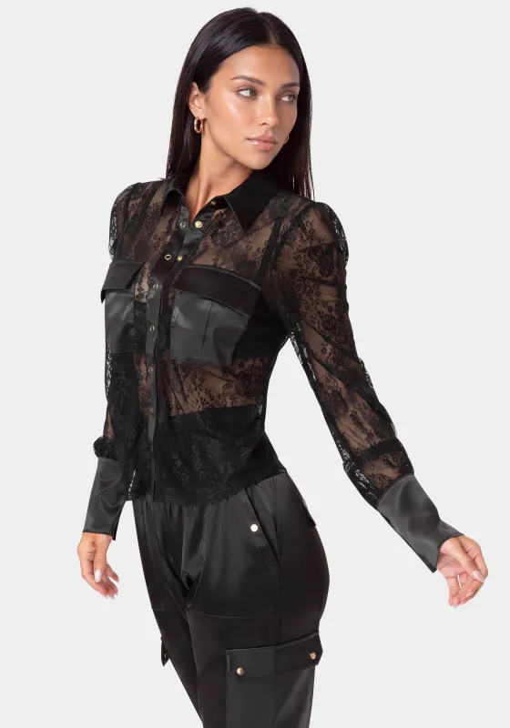 Floral Lace Blouse made by TC