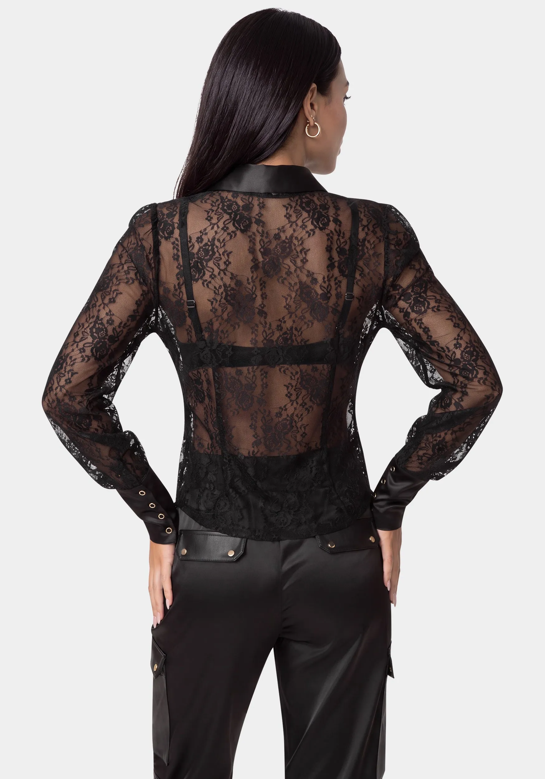Floral Lace Blouse sold by Bebe product image thumbnail 2