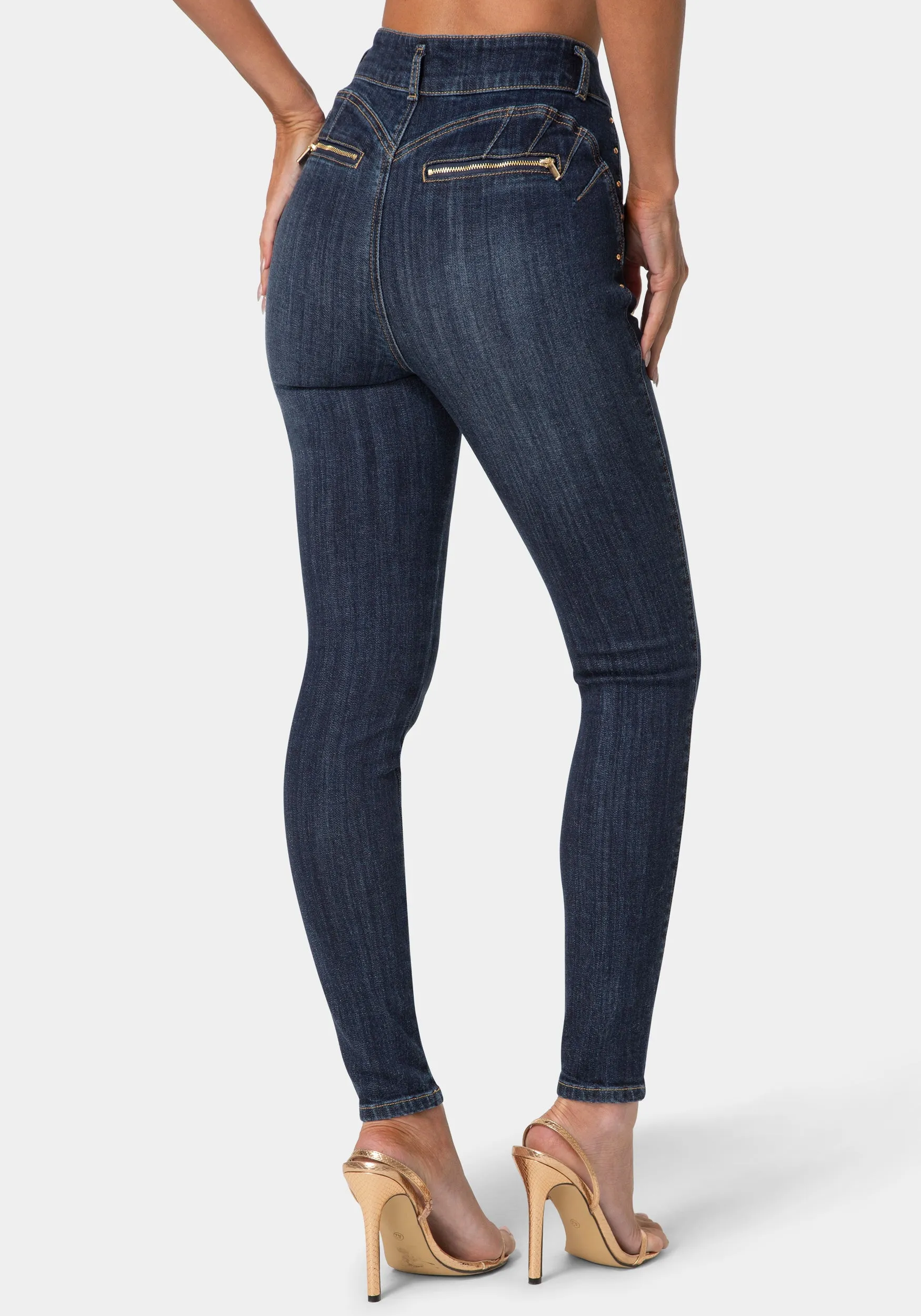 Skinny Zipper Detail Jeans sold by Bebe product image thumbnail 3