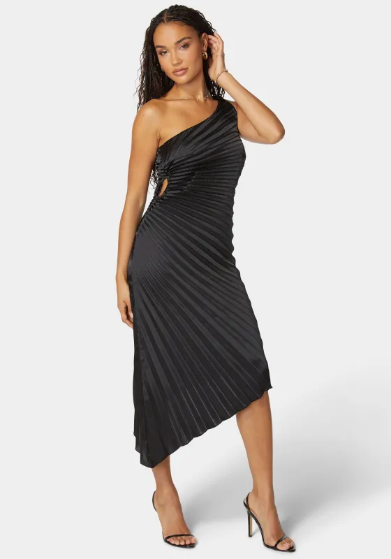Pleated One Shoulder Gown made by Jump
