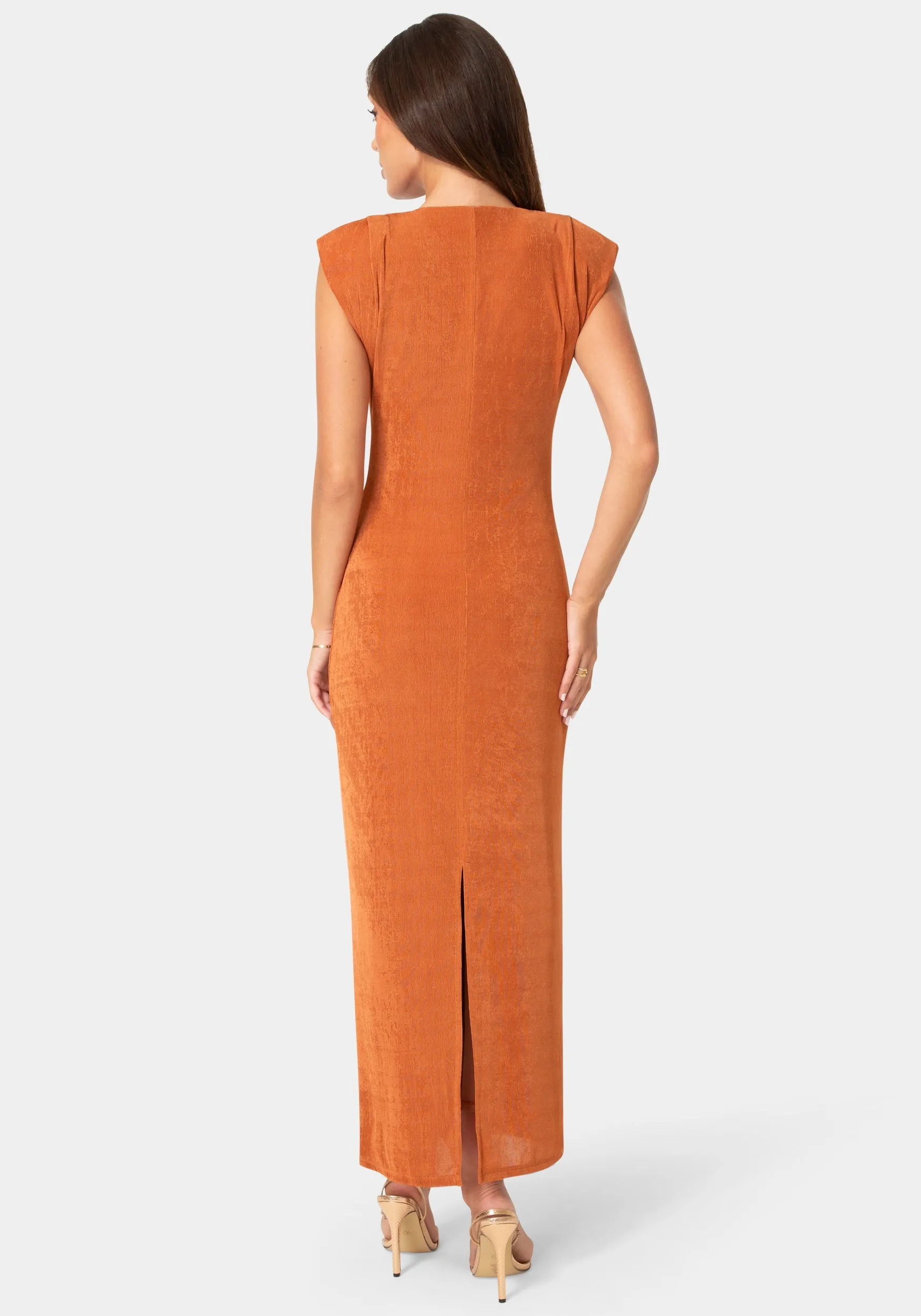 Keyhole Long Sleeve Maxi Dress sold by Bebe product image thumbnail 3
