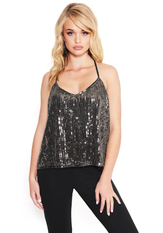 Sequin Tank Top sold by Bebe