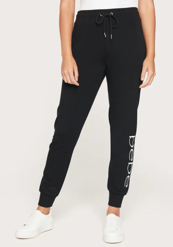Sherpa Logo Black Jogger Pants sold by Bebe