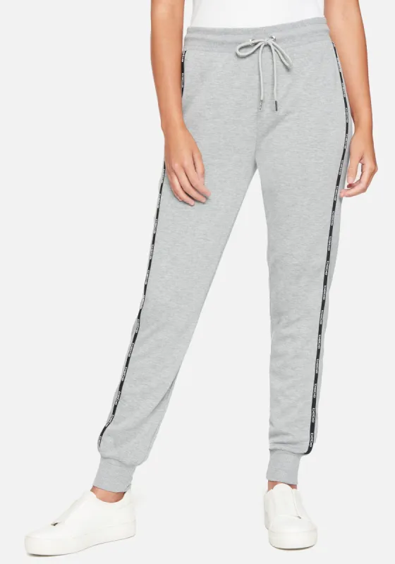 Logo Heathered Jogger Pants sold by Bebe