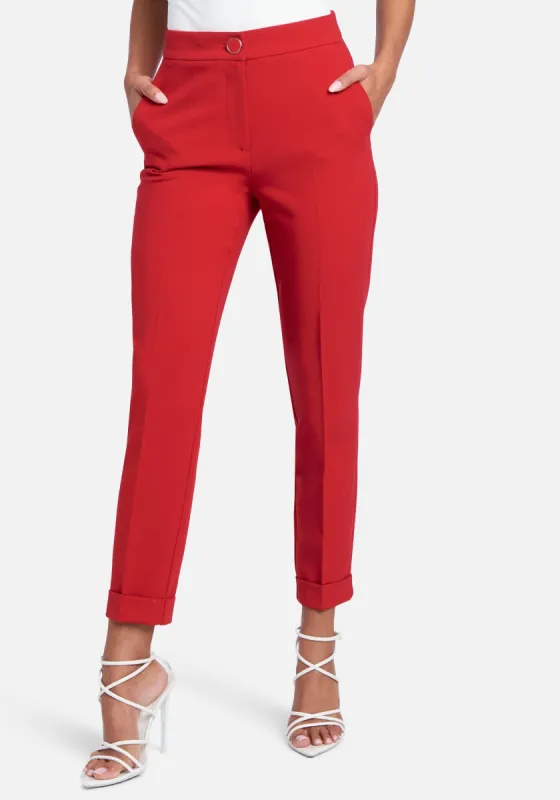 Natural Waist Slim Leg Cuffed Pant sold by Bebe