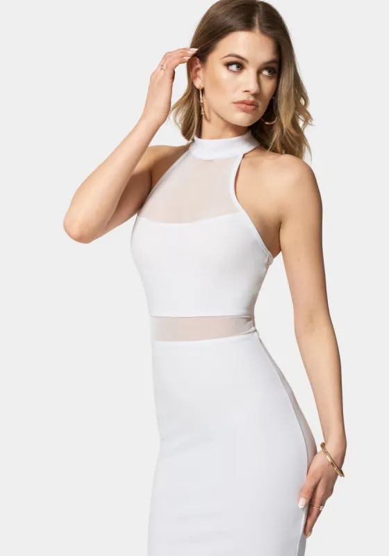 Mesh Illusion Cut Out Mini sold by Bebe