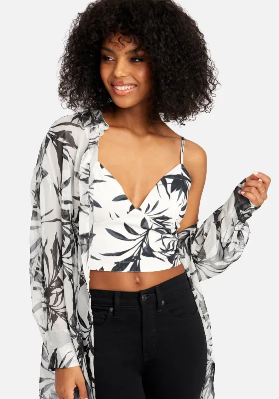 Satin Bustier Top With Matching Chiffon Blouse sold by Bebe