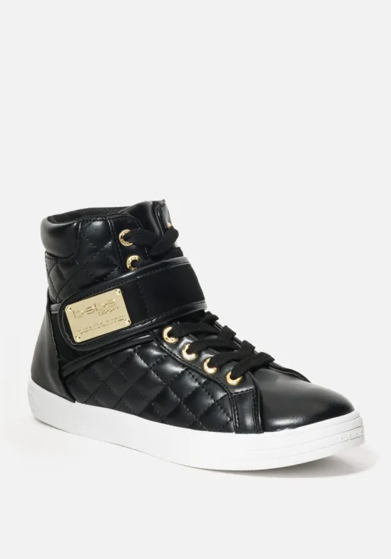 Dianica Quilted High Top Sneakers sold by Bebe