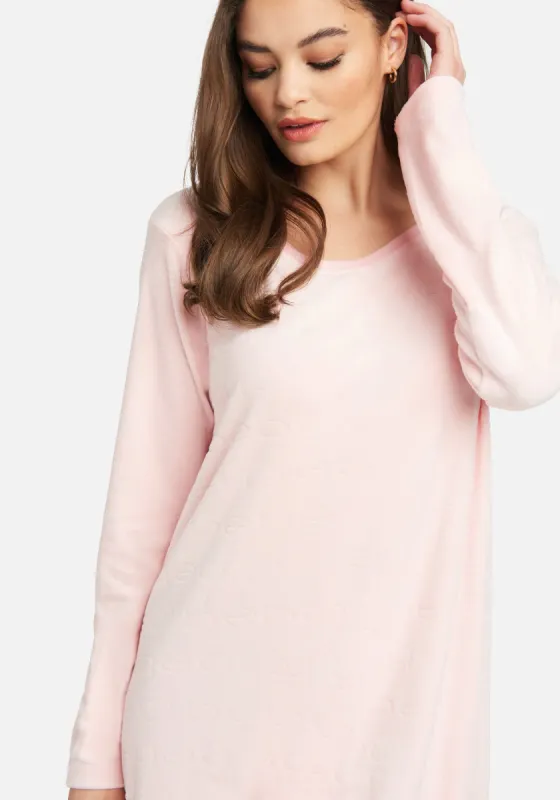 Bebe Velour Logo Printed Sleep Dress sold by Bebe