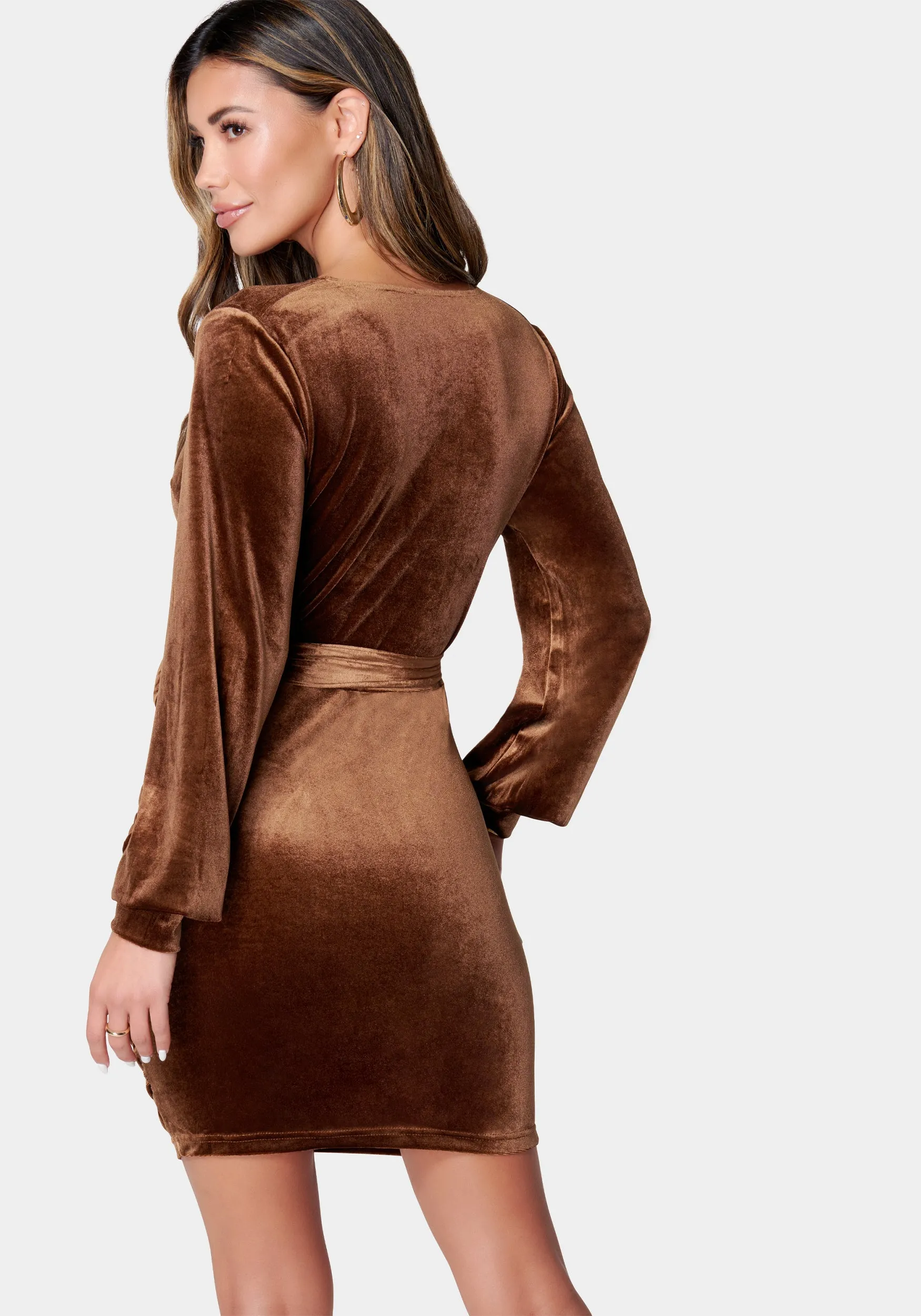 Velvet Utility Mini Dress sold by Bebe product image thumbnail 3