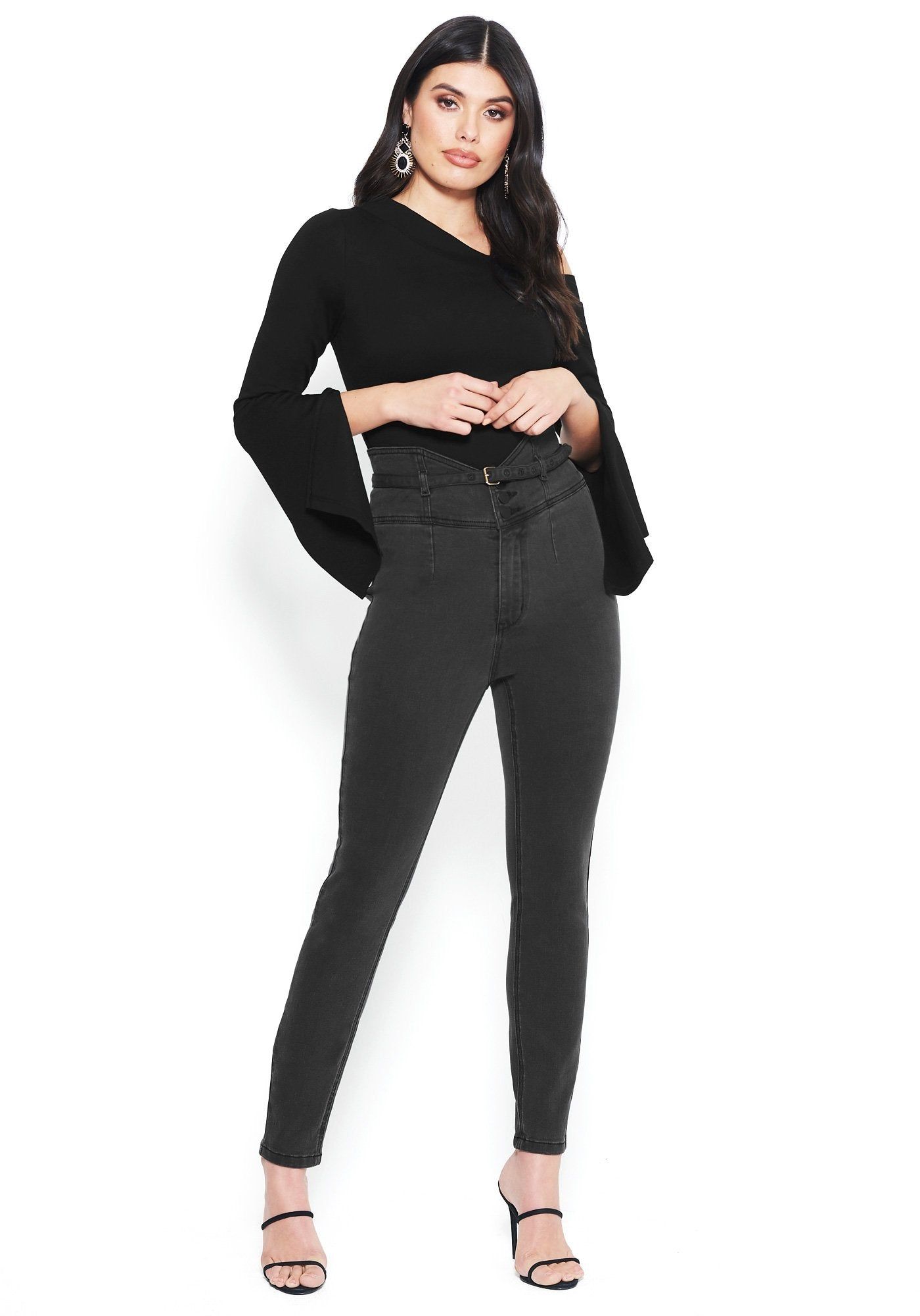 Corset Waist Skinny Jeans sold by Bebe product image thumbnail 2