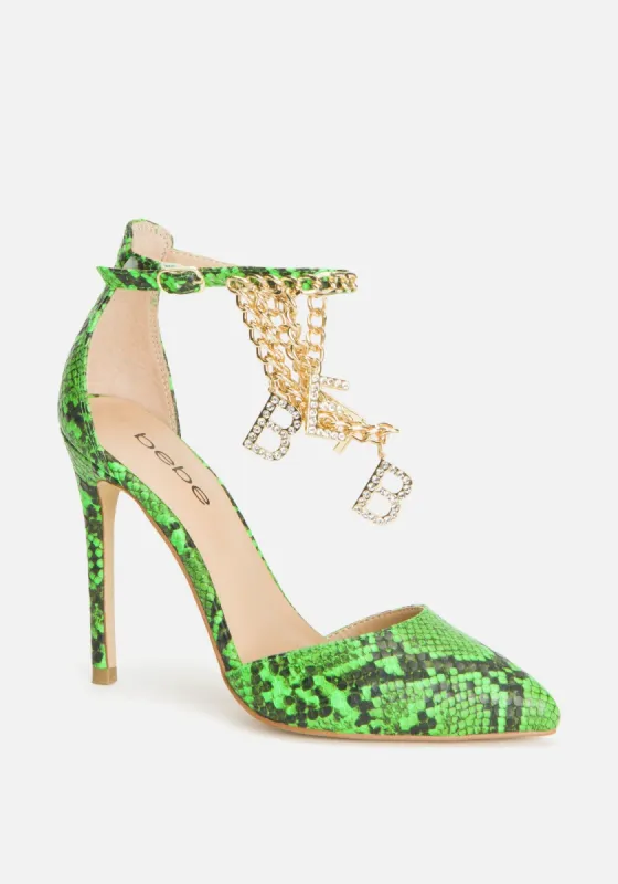 Decor Ankle Strap Heels sold by Bebe