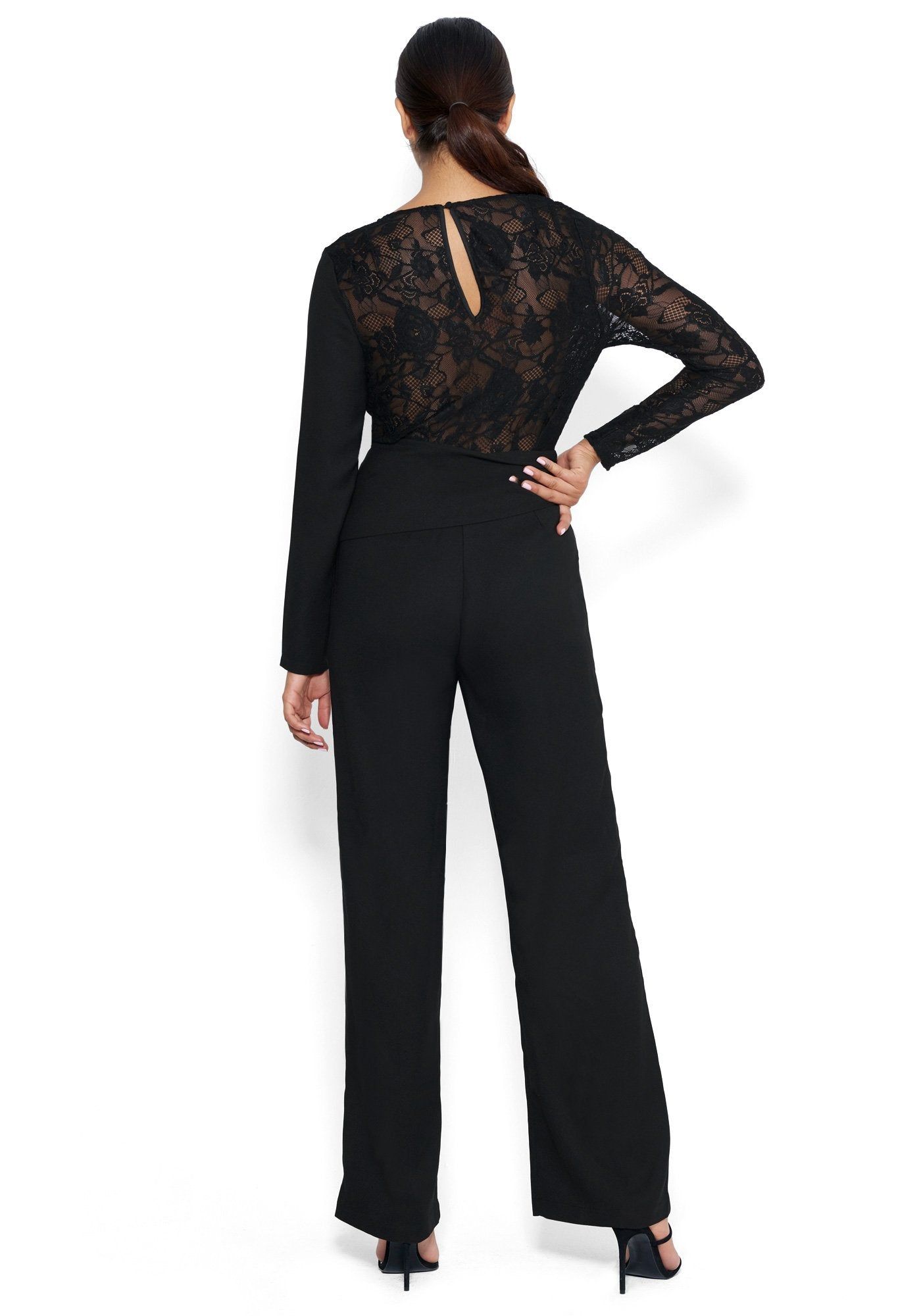 Mixed Wrap Jumpsuit sold by Bebe product image thumbnail 3
