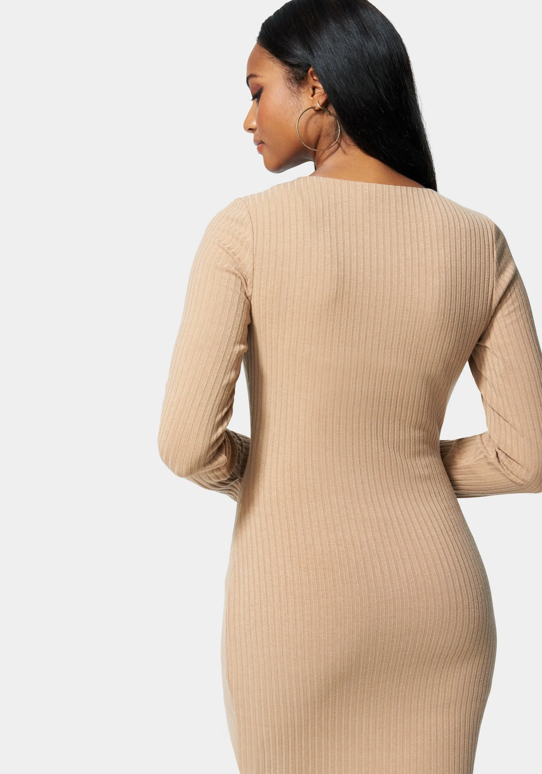 Chain Detail Rib Dress sold by Bebe product image thumbnail 3