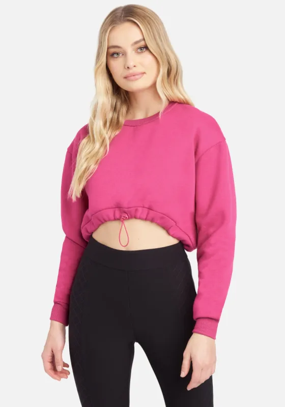 Popover Crop Top Sweatshirt sold by Bebe