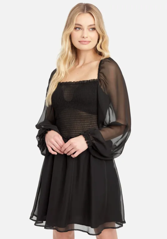 Chiffon Smocked Flowy Dress sold by Bebe