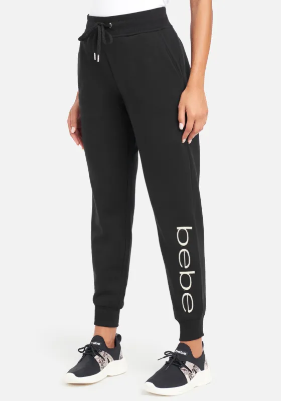 Bebe Sport Sherpa Logo Patch Jogger sold by Bebe