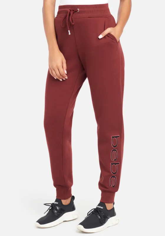 Bebe Sport Sherpa Logo Patch Jogger sold by Bebe