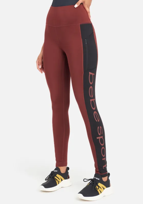 Bebe Sport Side Panel Legging with Side Zip Pocket sold by Bebe