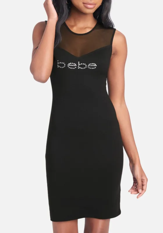 Bebe Logo Yummy Mesh Dress sold by Bebe