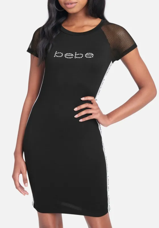 Bebe Logo Side Taping Dress sold by Bebe