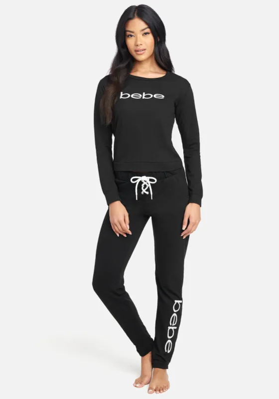 Bebe Logo French Terry Pant Set sold by Bebe