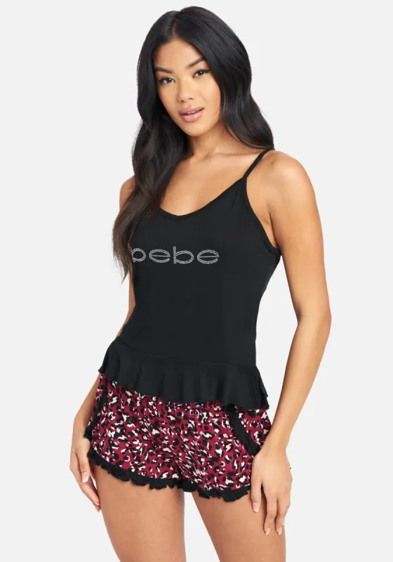 Bebe Printed Short Set sold by Bebe