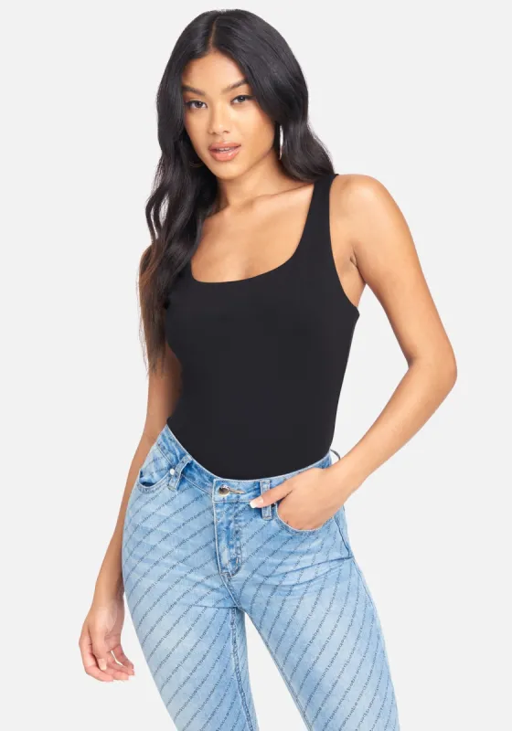 Metal Ring Cross Back Knit Top sold by Bebe