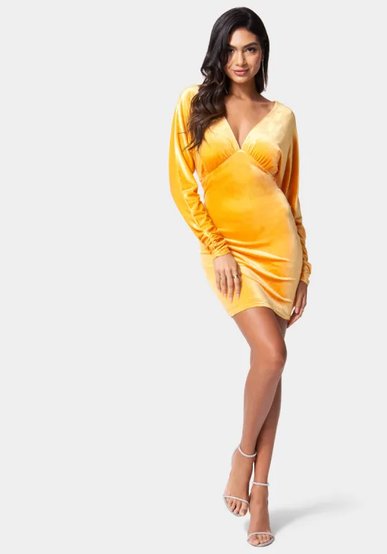 Velvet Blouson Mini Dress sold by Bebe