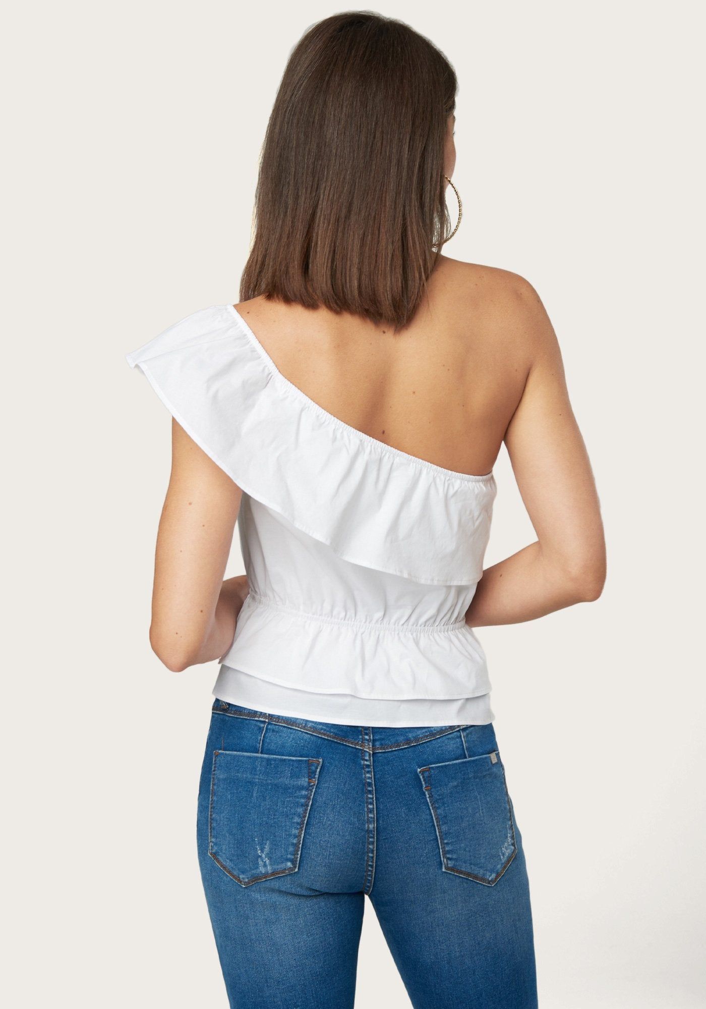 Ruffled One Shoulder Top sold by Bebe product image thumbnail 2