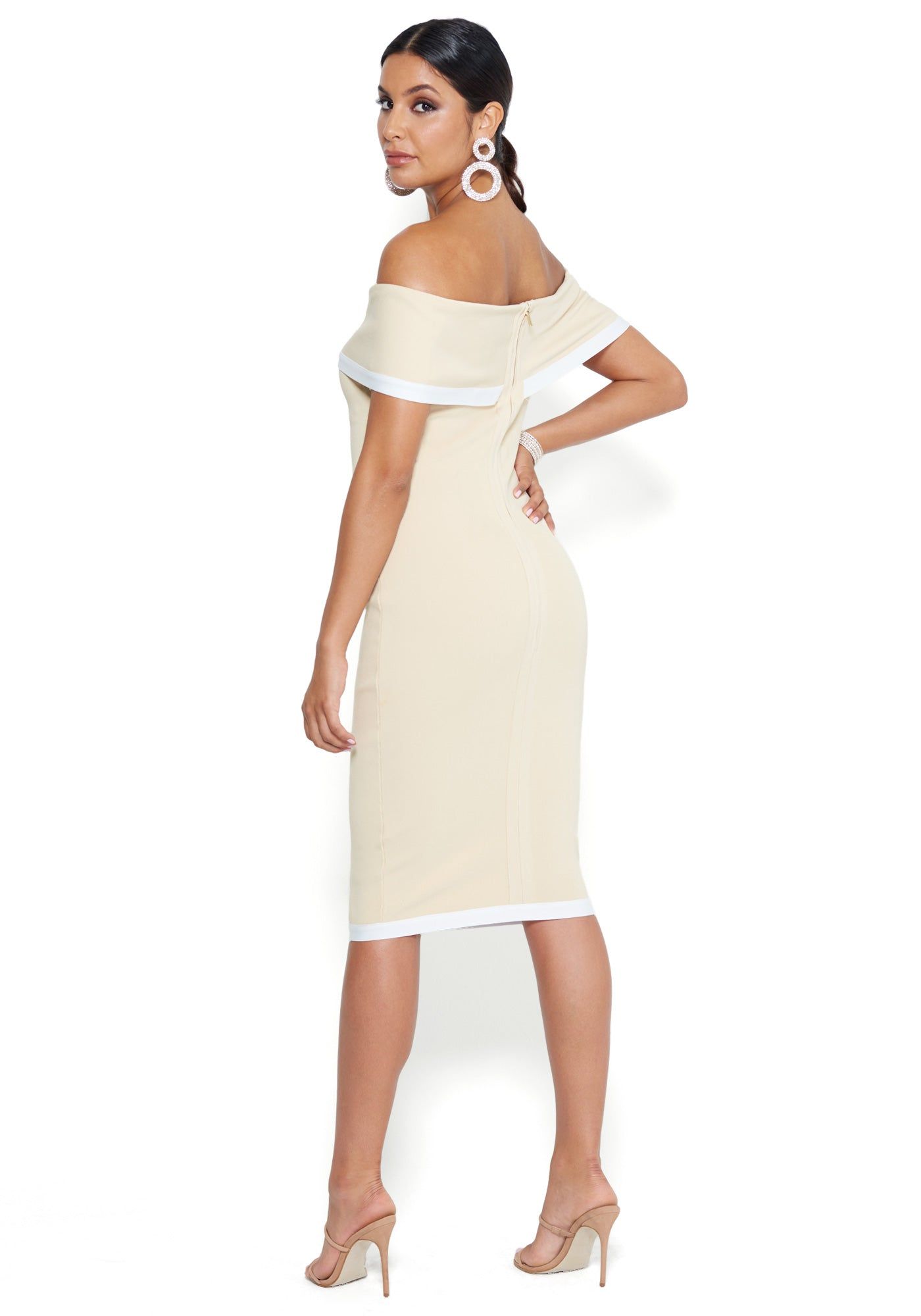 Off Shoulder Sweater Dress sold by Bebe product image thumbnail 3
