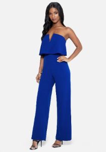 Strapless Sweetheart Jumpsuit sold by Bebe