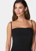 Cowl Neck Spaghetti Strap Slit Maxi sold by Bebe