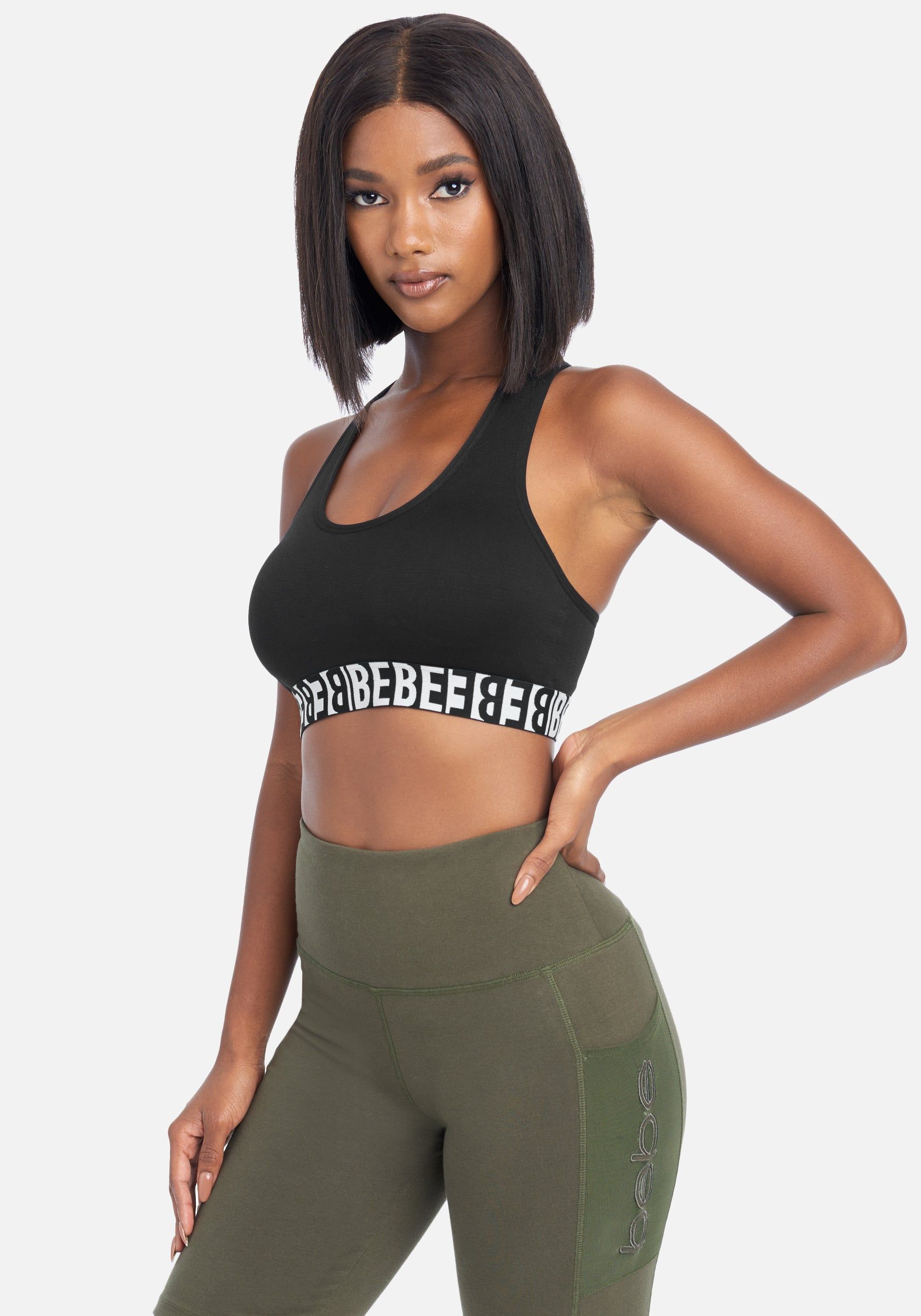 Bebe Sport Texture Mix Bra sold by Bebe product image thumbnail 2