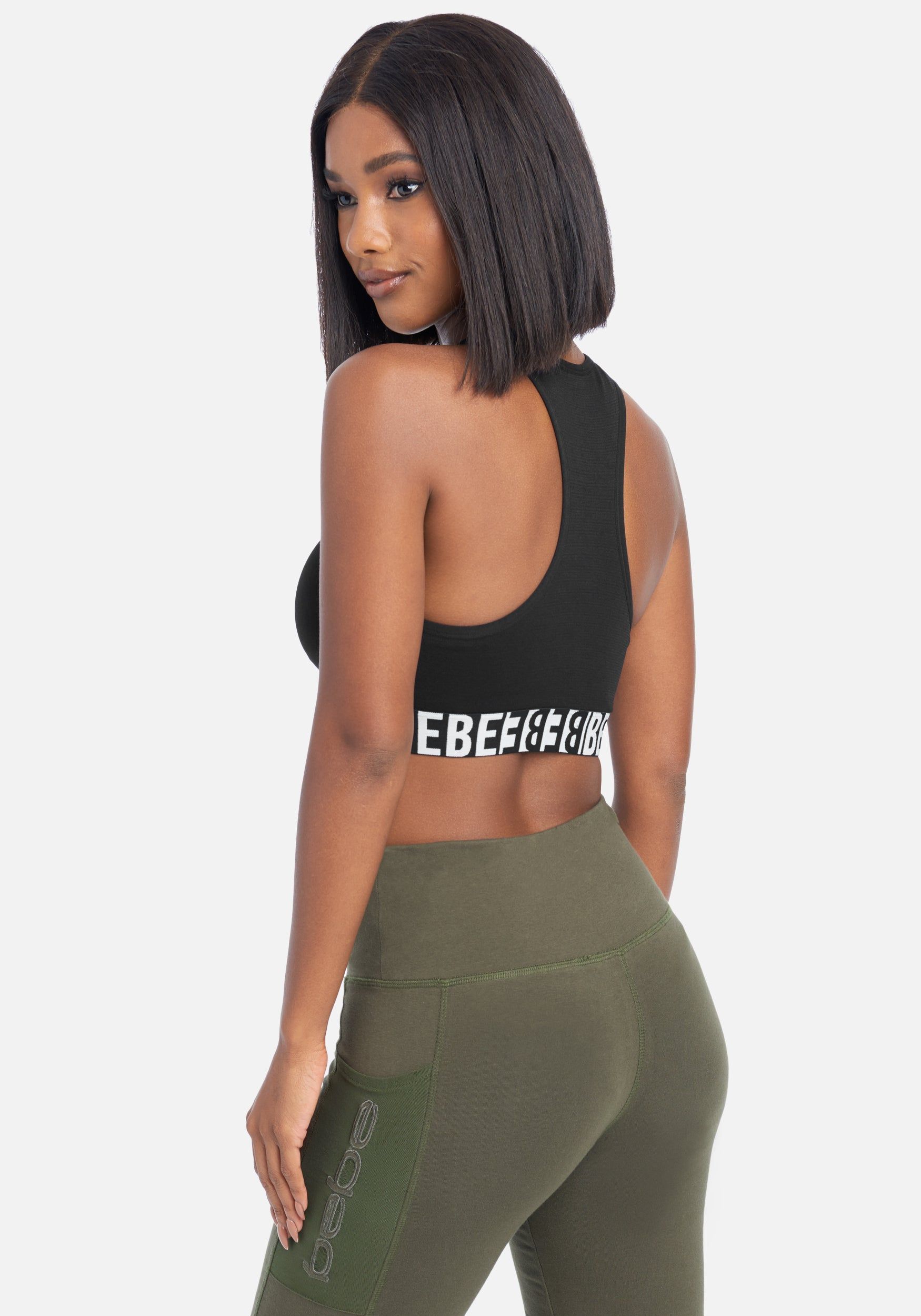 Bebe Sport Texture Mix Bra sold by Bebe product image thumbnail 3