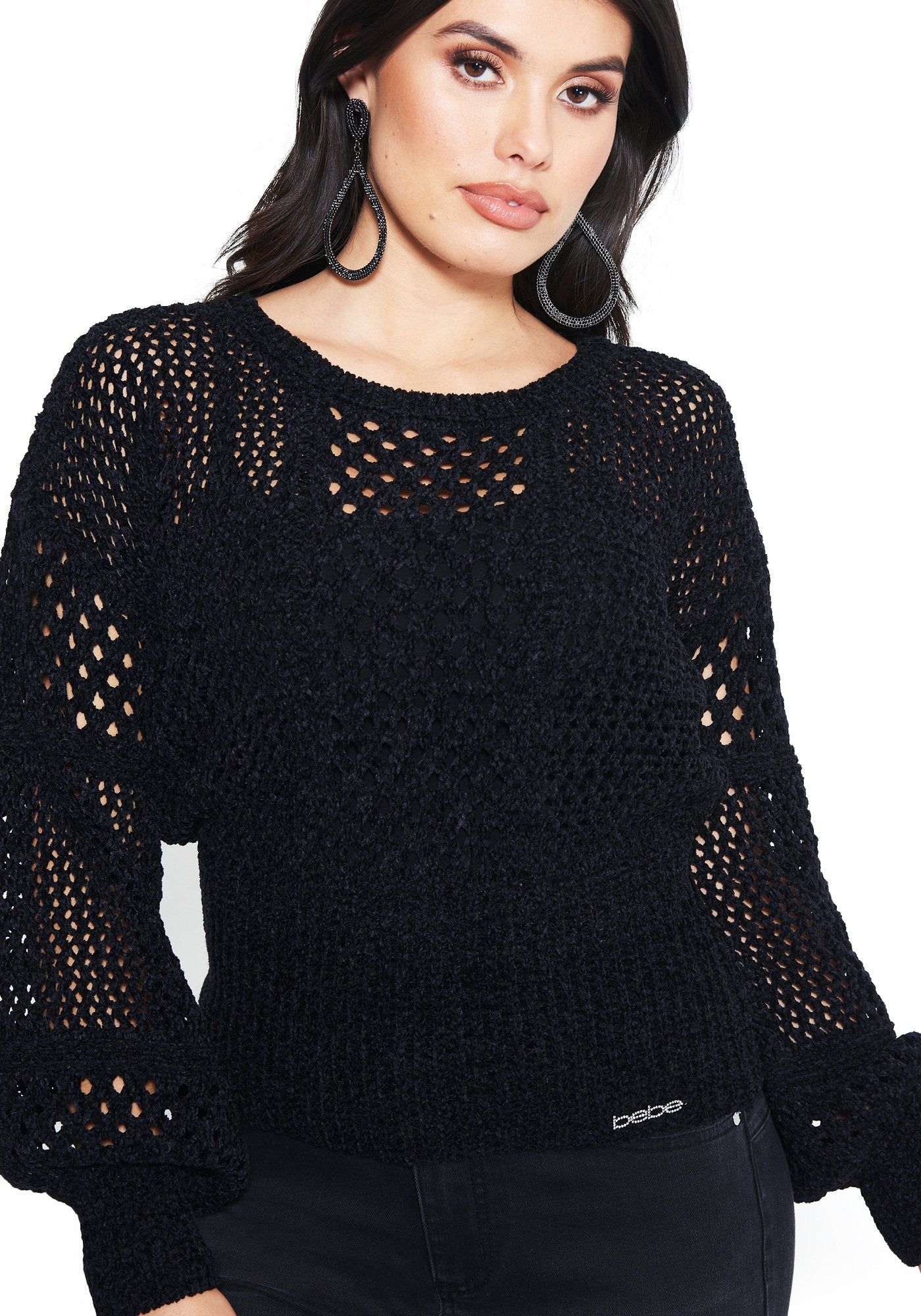 Logo Chenille Sweater sold by Bebe product image thumbnail 4