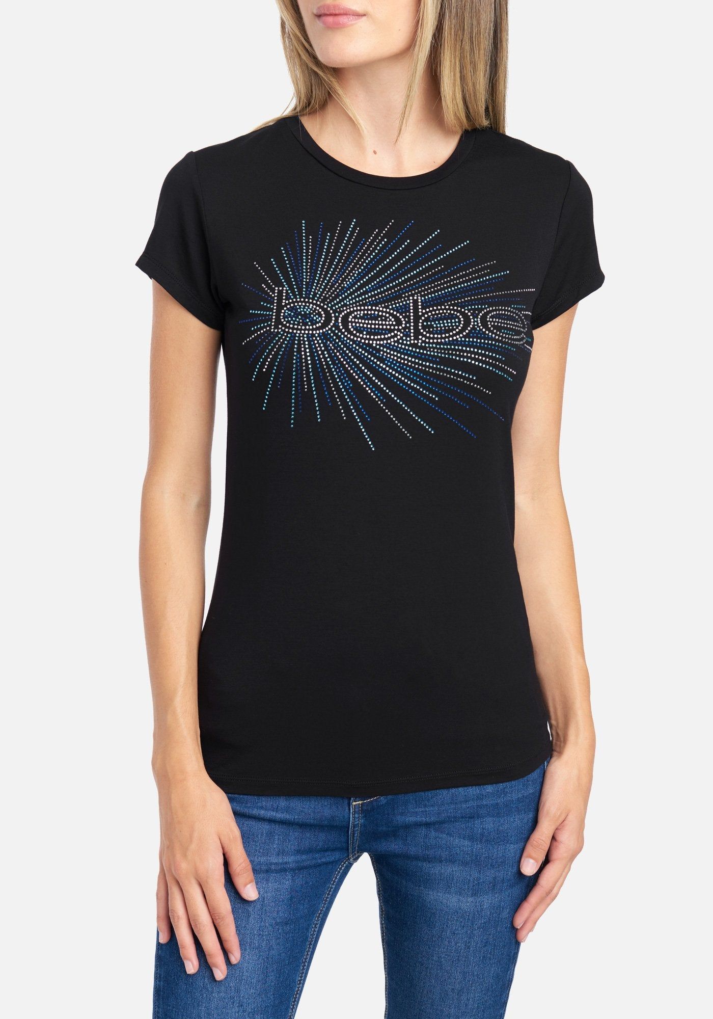 Bebe Logo Dotted Graphic Tee sold by Bebe