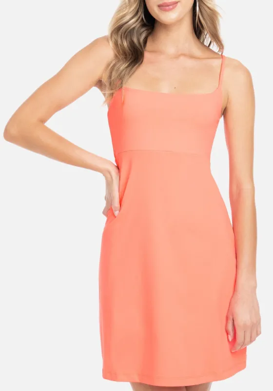 Open Back Halter Neck Luxe Dress sold by Bebe