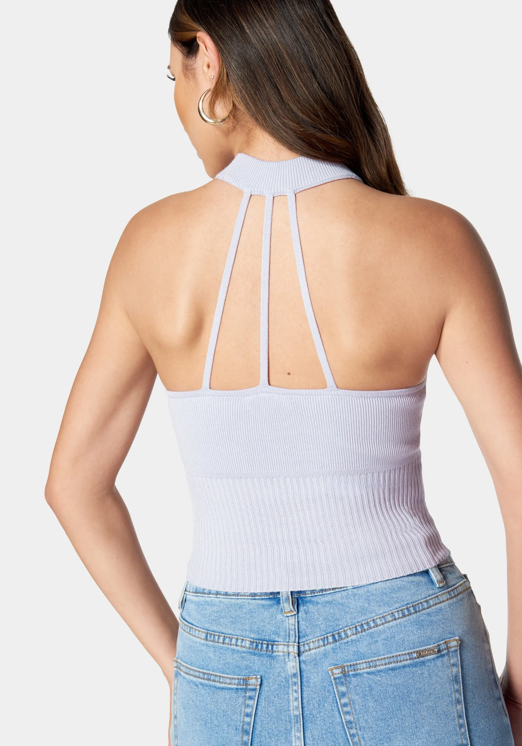 Mock Neck Halter Sweater sold by Bebe product image thumbnail 3