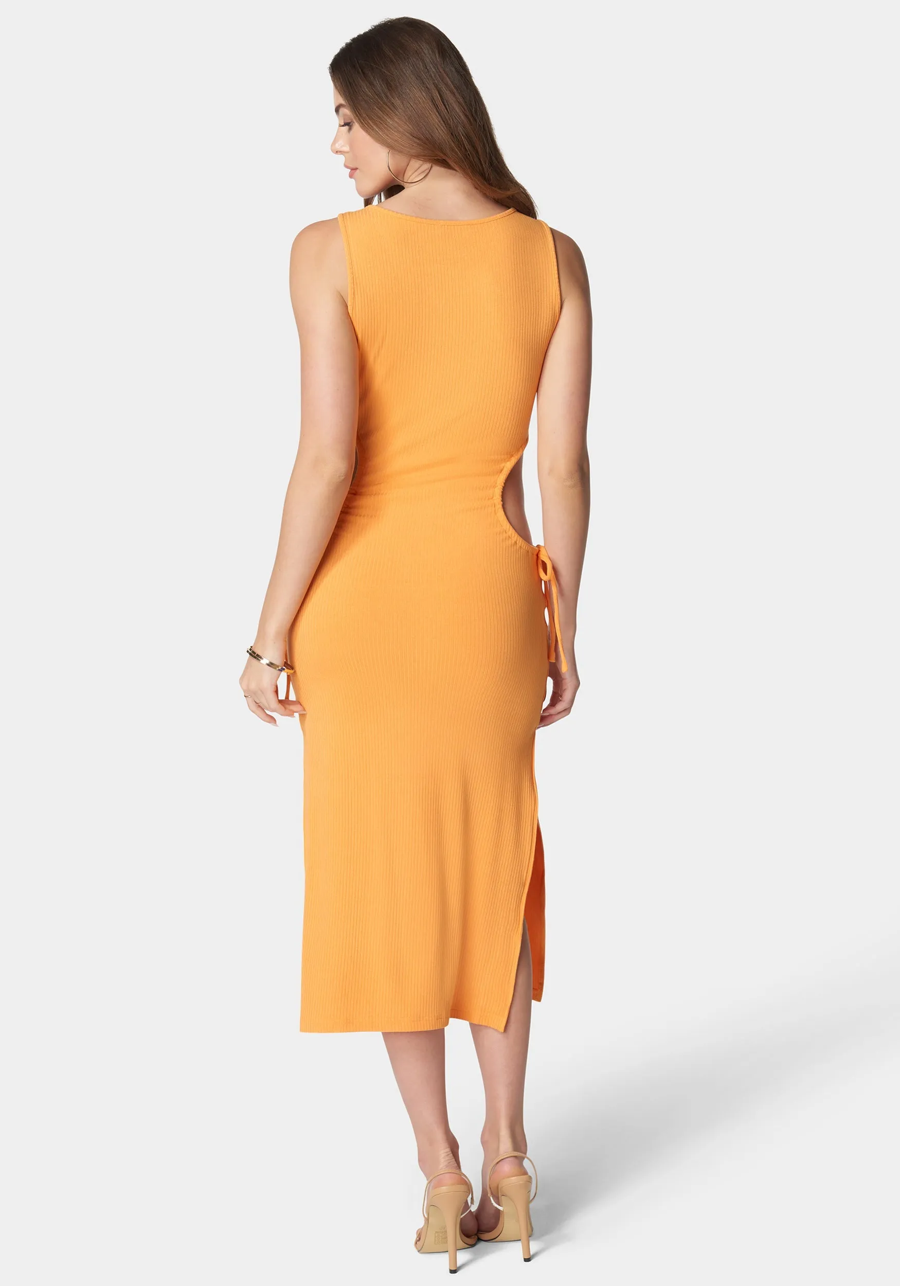 Tie Side Cutout Slit Dress sold by Bebe product image thumbnail 3