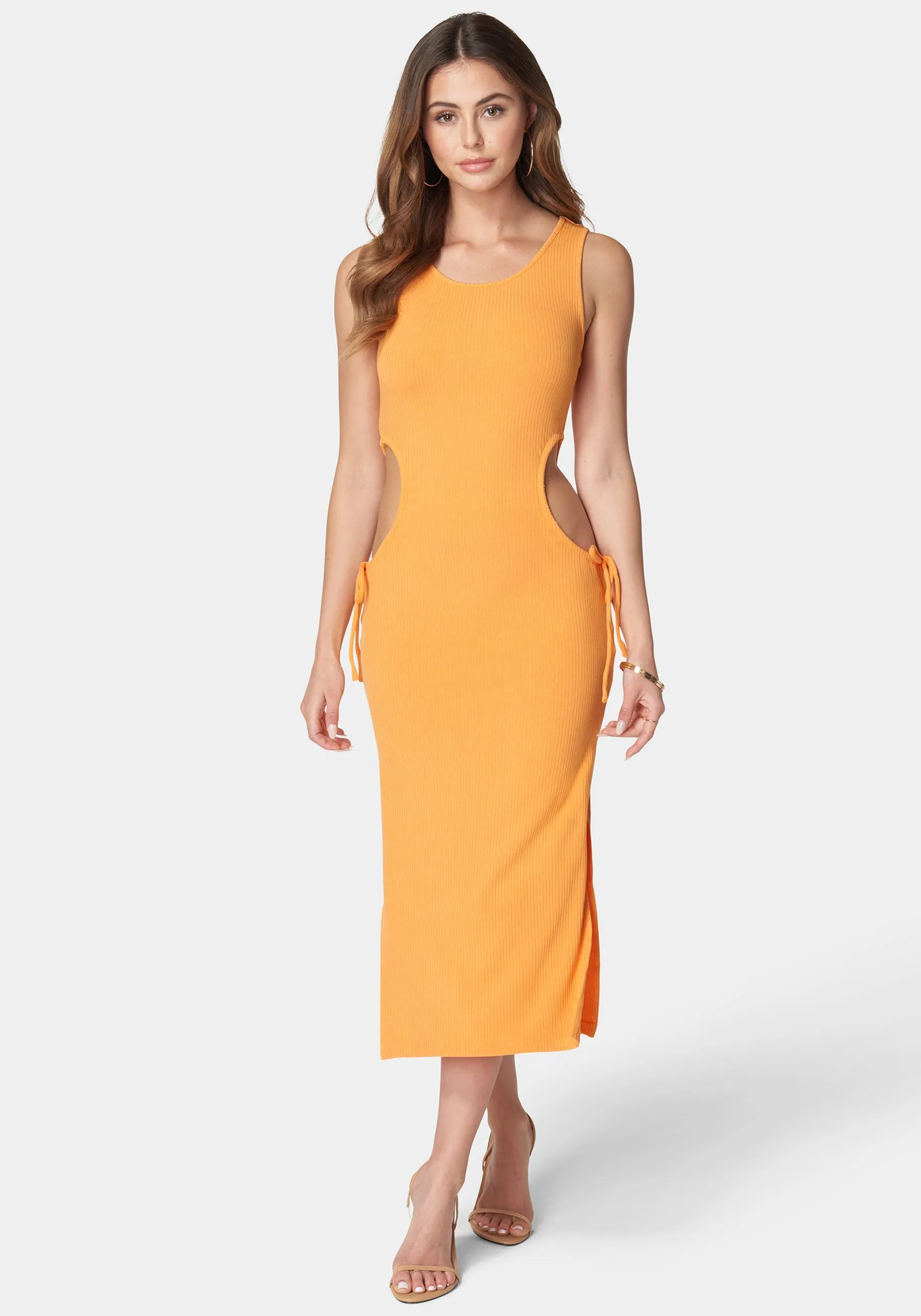 Tie Side Cutout Slit Dress sold by Bebe