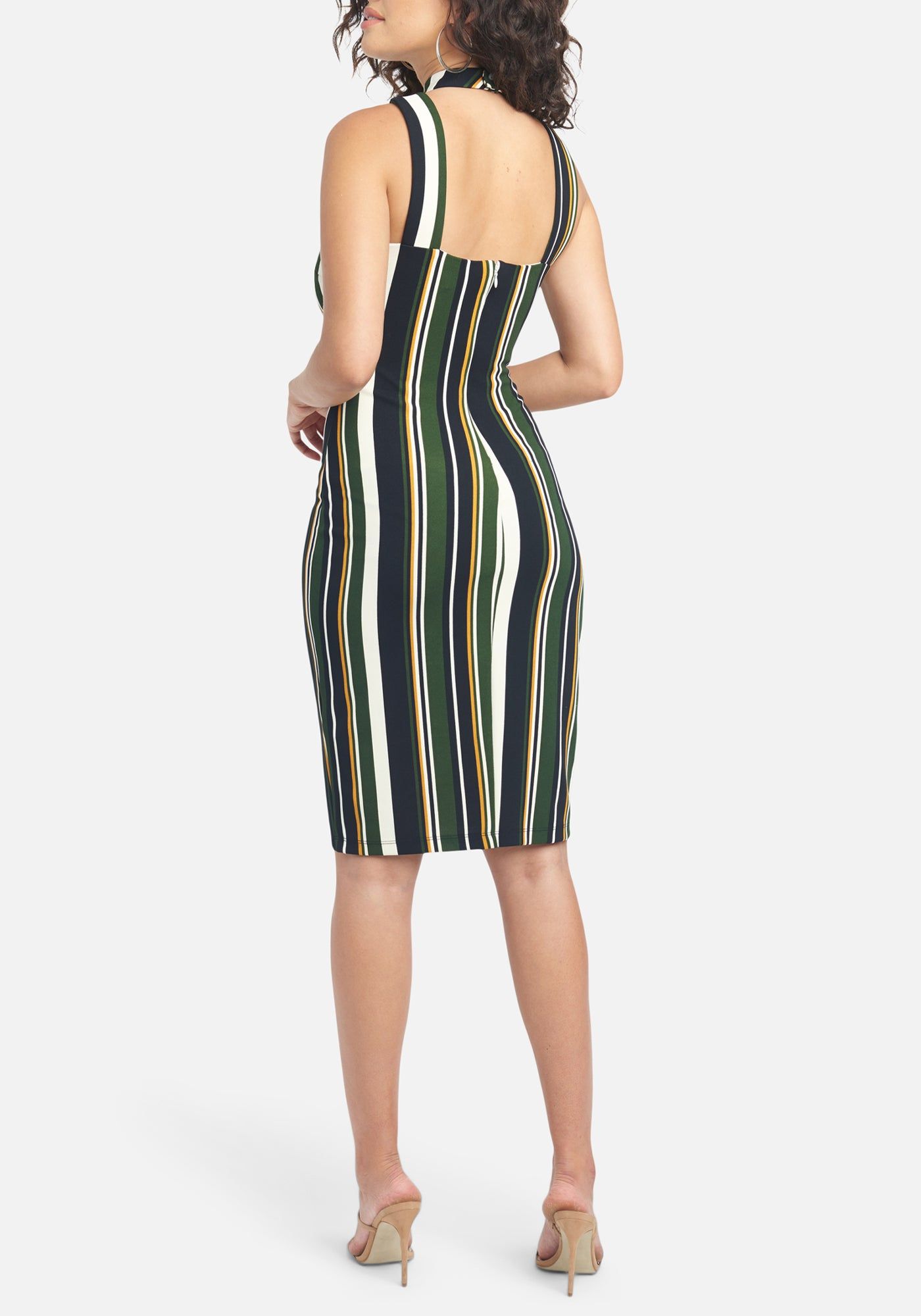 Halter Neck Multi Stripe Midi sold by Bebe product image thumbnail 3