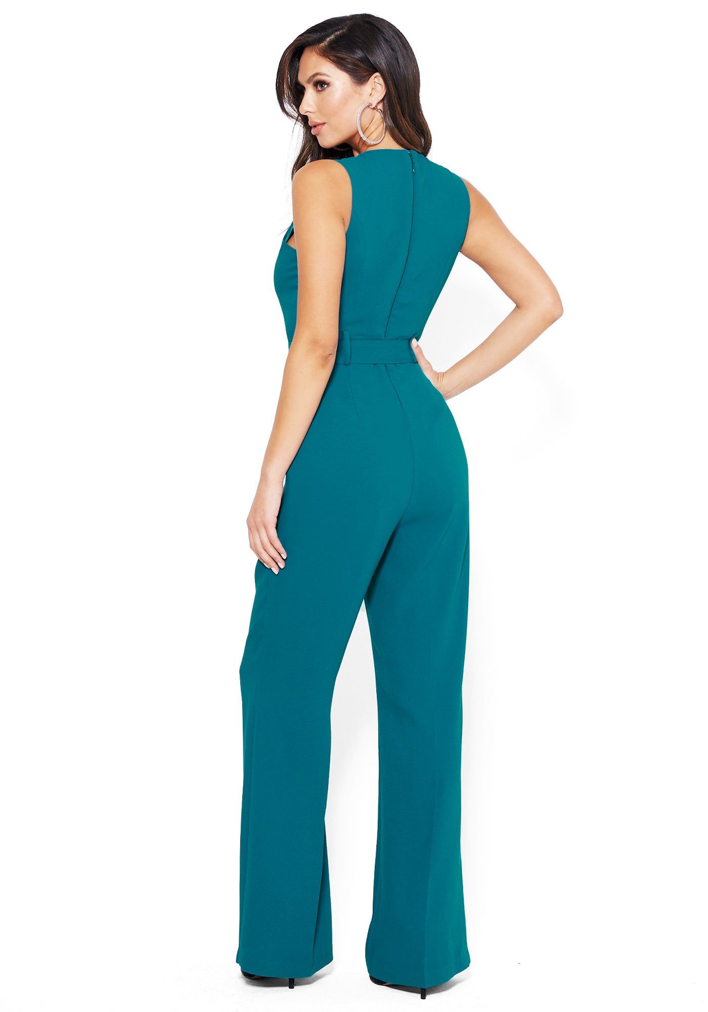 Wide Leg Belted Jumpsuit sold by Bebe product image thumbnail 2