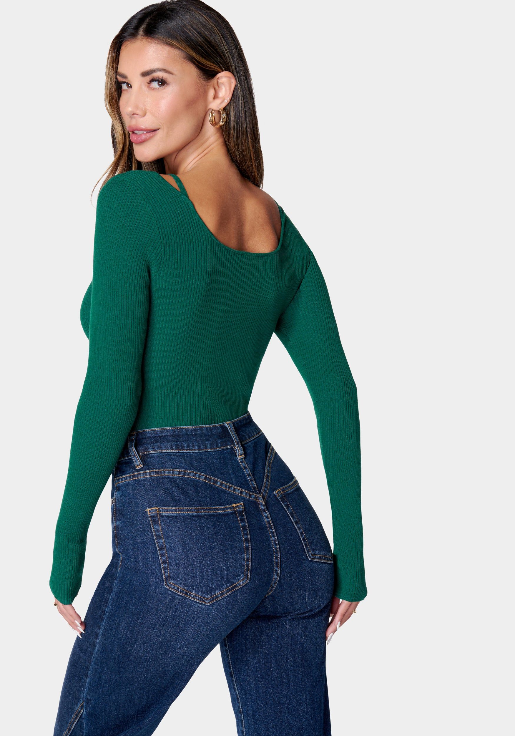 Long Sleeve Trim Detail Sweater sold by Bebe product image thumbnail 3