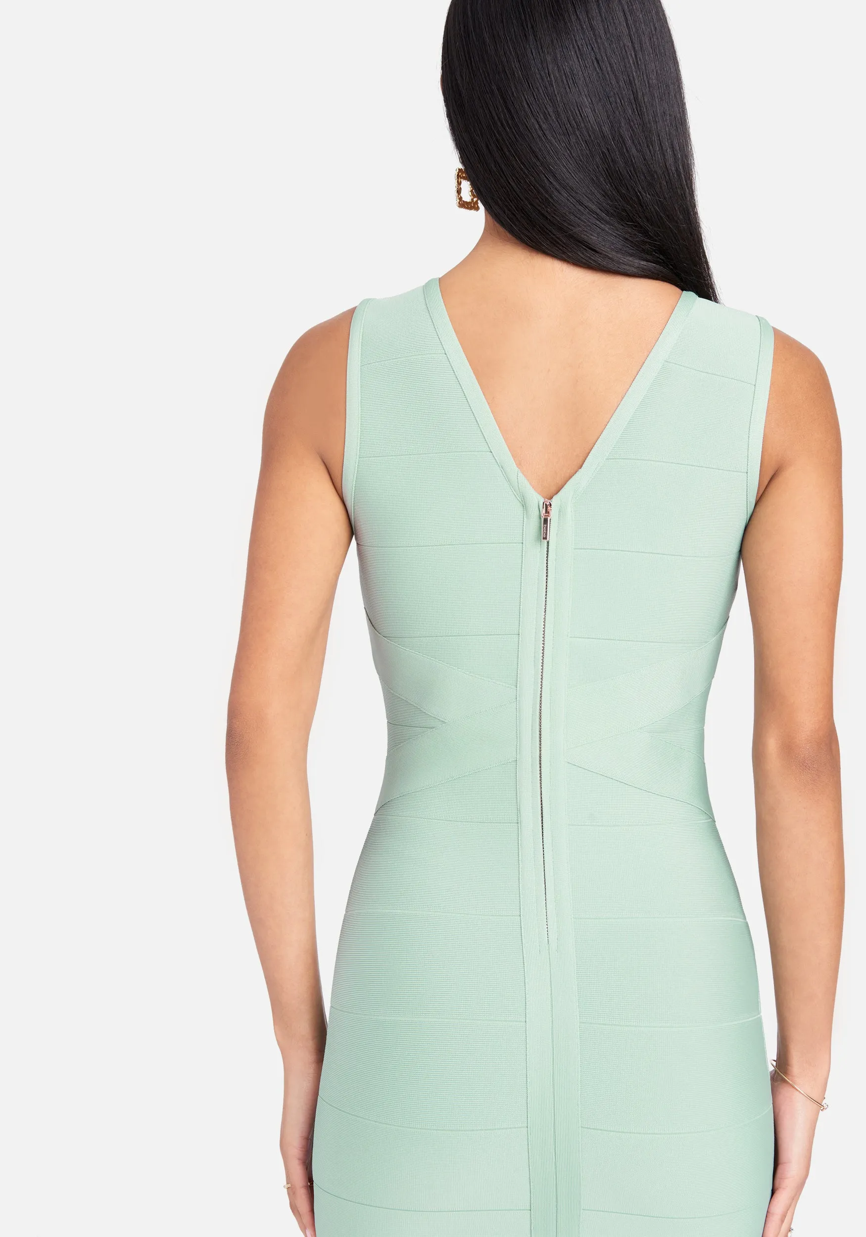 Double V Mini Bandage Dress sold by Bebe product image thumbnail 3