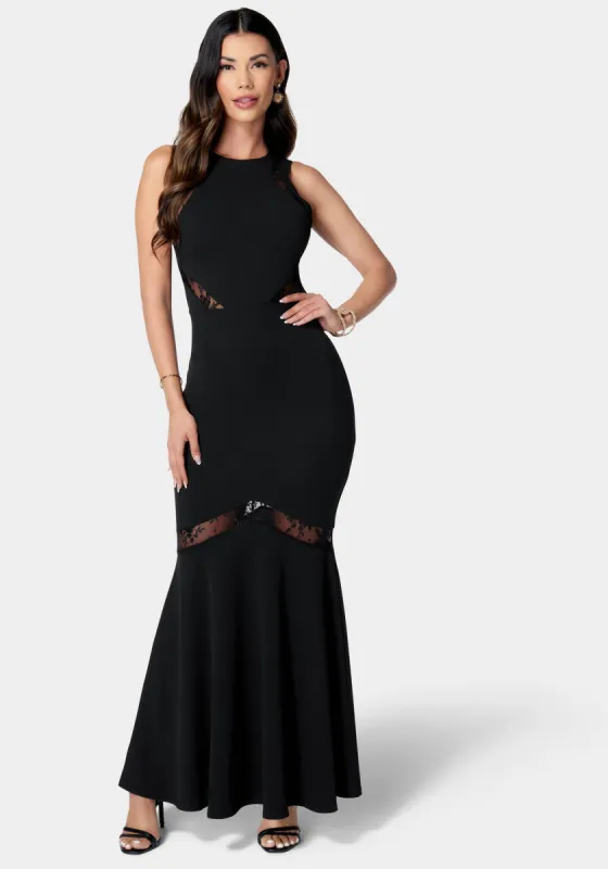 Mesh Inset Gown sold by Bebe