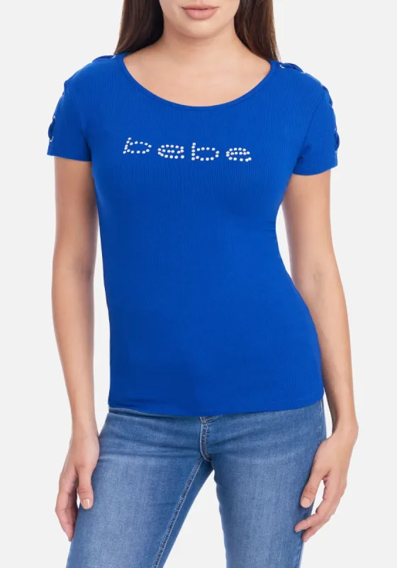 Bebe Logo Rib Short Sleeve Tee sold by Bebe